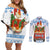 Chicken Life Christmas Couples Matching Off Shoulder Short Dress and Long Sleeve Button Shirt Xmas Holiday Patterns - Wonder Print Shop
