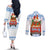 Chicken Life Christmas Couples Matching Off The Shoulder Long Sleeve Dress and Long Sleeve Button Shirt Xmas Holiday Patterns - Wonder Print Shop