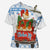 Chicken Life Christmas Cross Shoulder Shirt Xmas Holiday Patterns - Wonder Print Shop