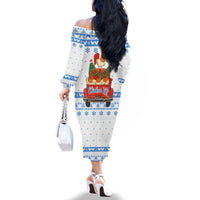 Chicken Life Christmas Family Matching Off The Shoulder Long Sleeve Dress and Hawaiian Shirt Xmas Holiday Patterns - Wonder Print Shop