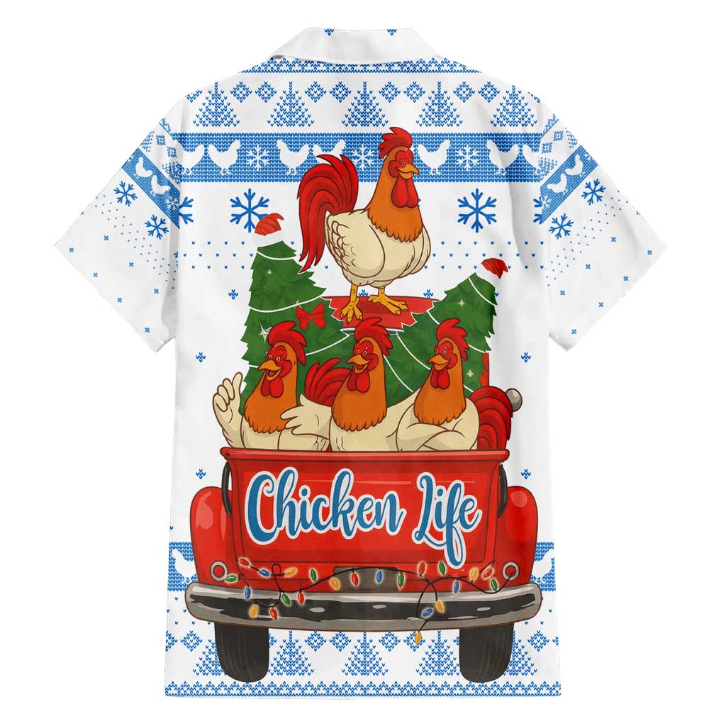 Chicken Life Christmas Family Matching Puletasi and Hawaiian Shirt Xmas Holiday Patterns - Wonder Print Shop