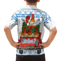 Chicken Life Christmas Family Matching Short Sleeve Bodycon Dress and Hawaiian Shirt Xmas Holiday Patterns - Wonder Print Shop