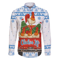 Chicken Life Christmas Family Matching Short Sleeve Bodycon Dress and Hawaiian Shirt Xmas Holiday Patterns - Wonder Print Shop