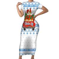 Chicken Life Christmas Family Matching Short Sleeve Bodycon Dress and Hawaiian Shirt Xmas Holiday Patterns - Wonder Print Shop