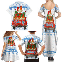 Chicken Life Christmas Family Matching Summer Maxi Dress and Hawaiian Shirt Xmas Holiday Patterns - Wonder Print Shop