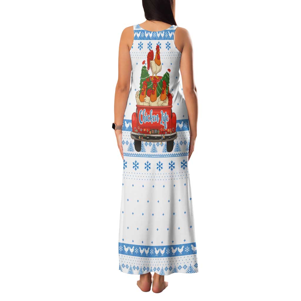 Chicken Life Christmas Family Matching Tank Maxi Dress and Hawaiian Shirt Xmas Holiday Patterns - Wonder Print Shop