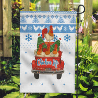 Chicken Life Christmas Garden Flag Xmas Holiday Patterns - Wonder Print Shop