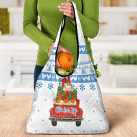 Chicken Life Christmas Grocery Bag Xmas Holiday Patterns - Wonder Print Shop