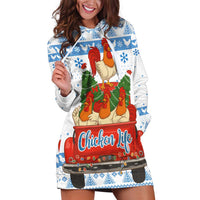 Chicken Life Christmas Hoodie Dress Xmas Holiday Patterns - Wonder Print Shop