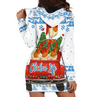 Chicken Life Christmas Hoodie Dress Xmas Holiday Patterns - Wonder Print Shop