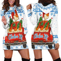 Chicken Life Christmas Hoodie Dress Xmas Holiday Patterns - Wonder Print Shop