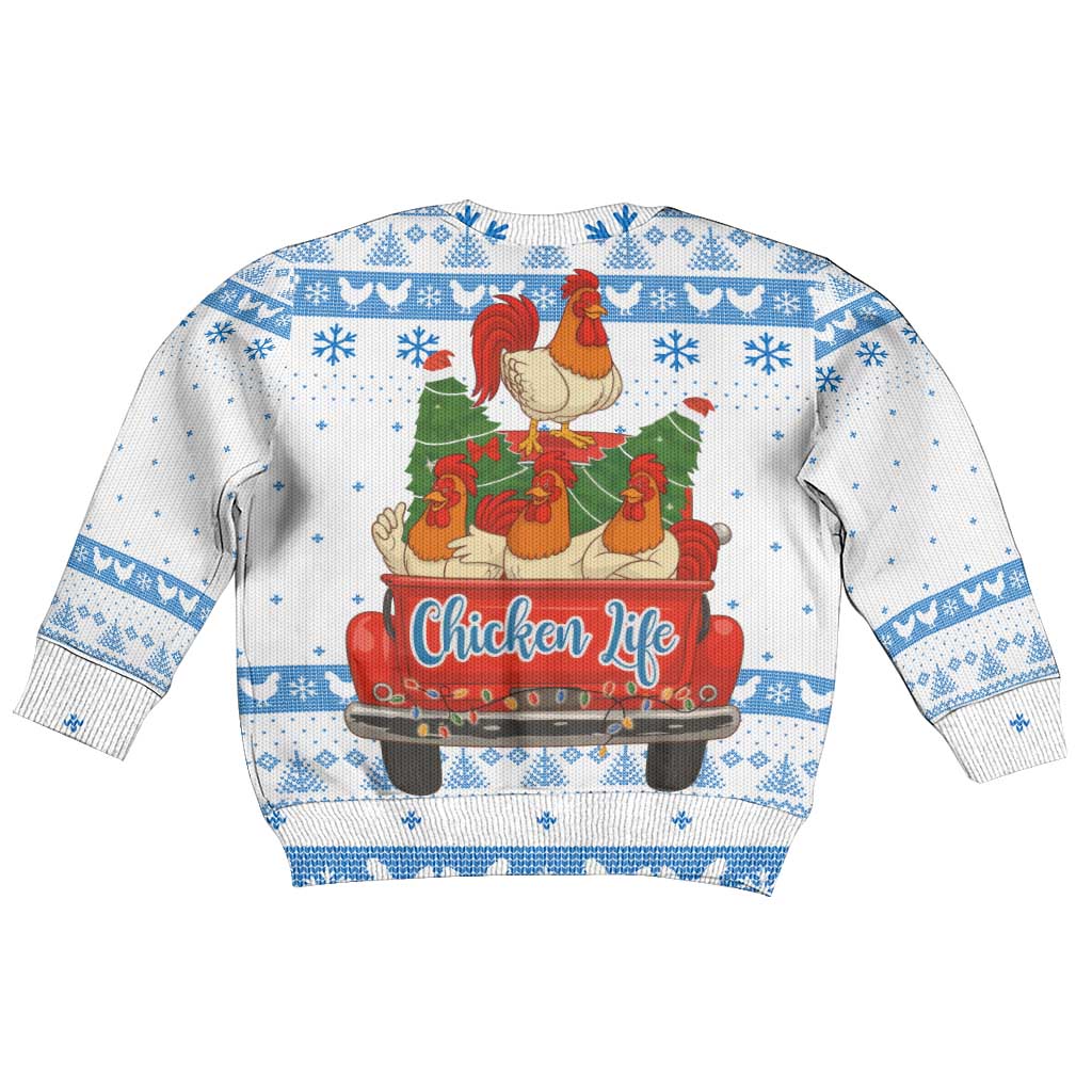Chicken Life Christmas Kid Ugly Christmas Sweater Xmas Holiday Patterns - Wonder Print Shop