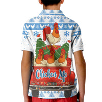 Chicken Life Christmas Kid Polo Shirt Xmas Holiday Patterns - Wonder Print Shop