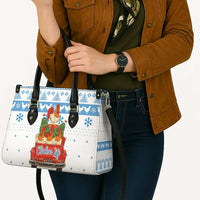 Chicken Life Christmas Leather Bag Xmas Holiday Patterns - Wonder Print Shop