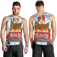 Chicken Life Christmas Men Tank Top Xmas Holiday Patterns - Wonder Print Shop