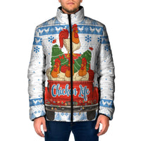Chicken Life Christmas Padded Jacket Xmas Holiday Patterns - Wonder Print Shop