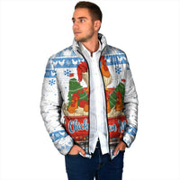 Chicken Life Christmas Padded Jacket Xmas Holiday Patterns - Wonder Print Shop