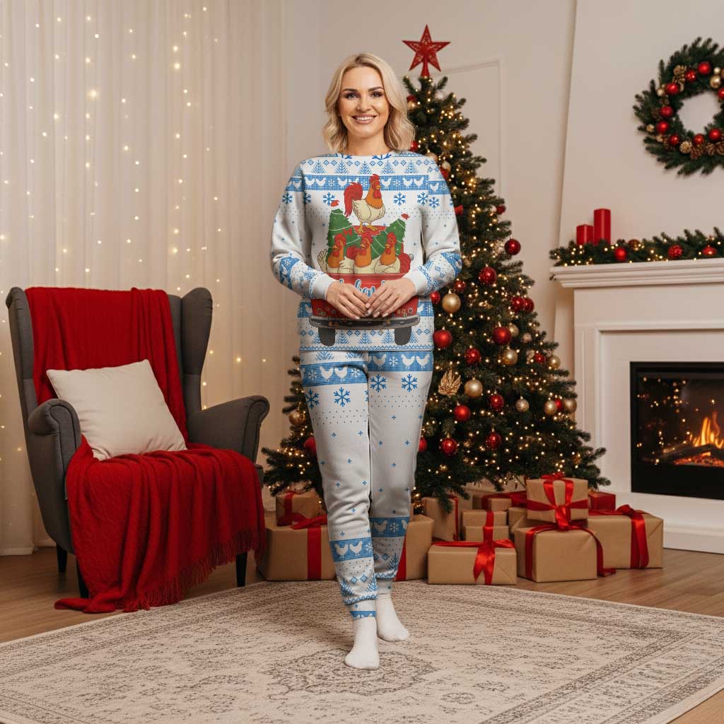 Chicken Life Christmas Pajama Set Xmas Holiday Patterns - Wonder Print Shop