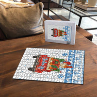 Chicken Life Christmas Puzzle Xmas Holiday Patterns - Wonder Print Shop