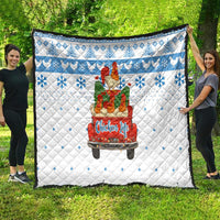 Chicken Life Christmas Quilt Xmas Holiday Patterns - Wonder Print Shop