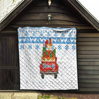 Chicken Life Christmas Quilt Xmas Holiday Patterns - Wonder Print Shop