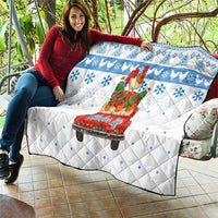 Chicken Life Christmas Quilt Xmas Holiday Patterns - Wonder Print Shop