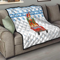 Chicken Life Christmas Quilt Xmas Holiday Patterns - Wonder Print Shop
