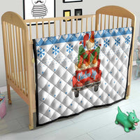 Chicken Life Christmas Quilt Xmas Holiday Patterns - Wonder Print Shop