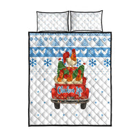 Chicken Life Christmas Quilt Bed Set Xmas Holiday Patterns - Wonder Print Shop