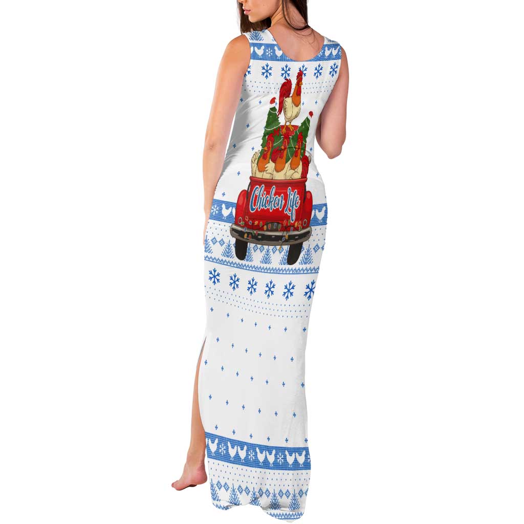 Chicken Life Christmas Tank Maxi Dress Xmas Holiday Patterns - Wonder Print Shop