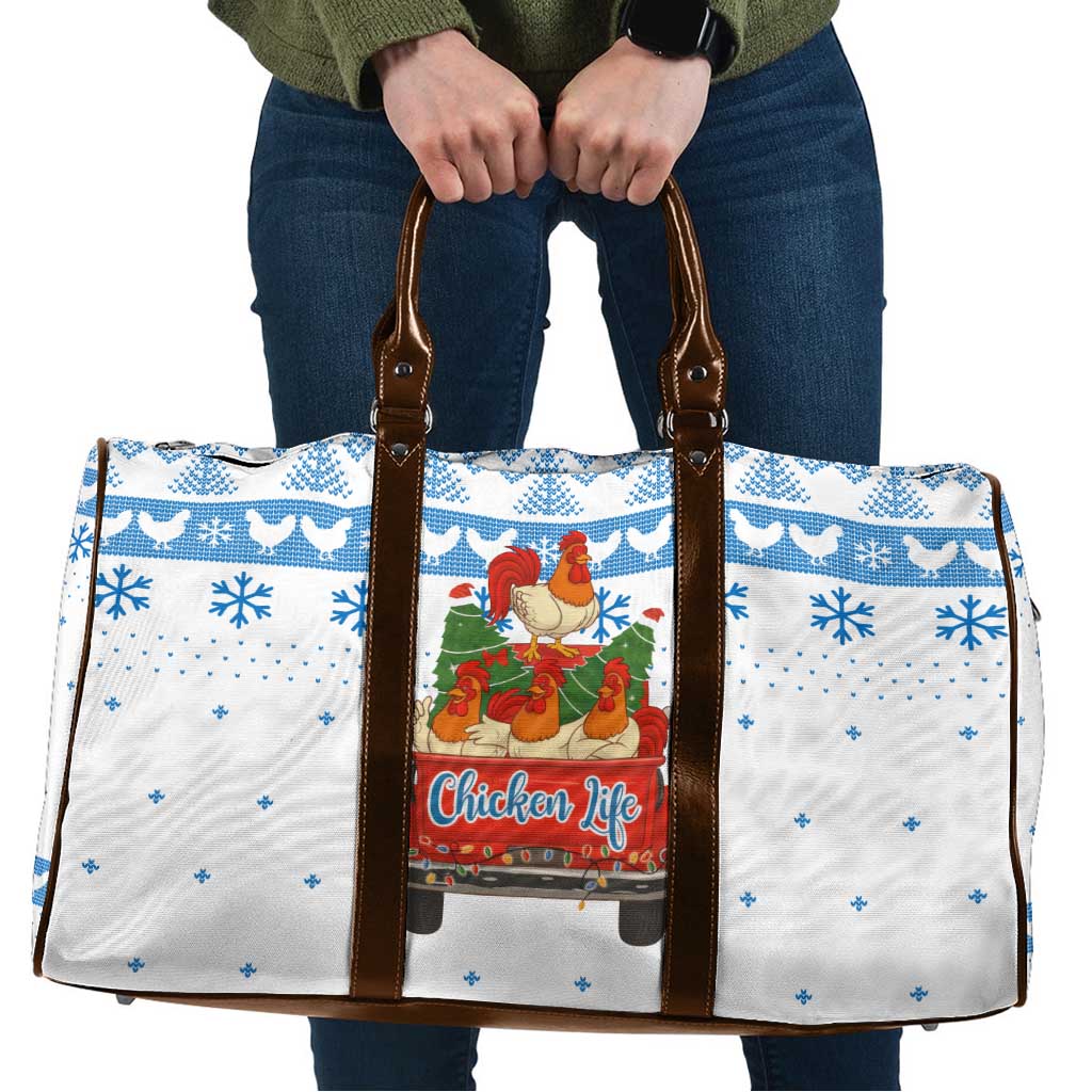 Chicken Life Christmas Travel Bag Xmas Holiday Patterns - Wonder Print Shop
