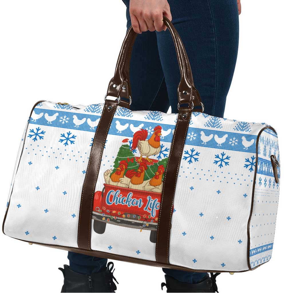 Chicken Life Christmas Travel Bag Xmas Holiday Patterns - Wonder Print Shop