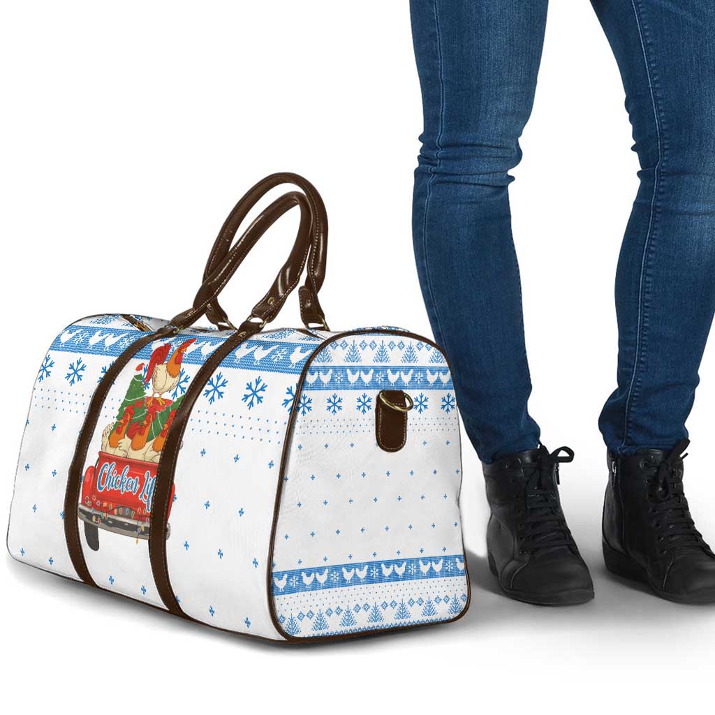 Chicken Life Christmas Travel Bag Xmas Holiday Patterns - Wonder Print Shop