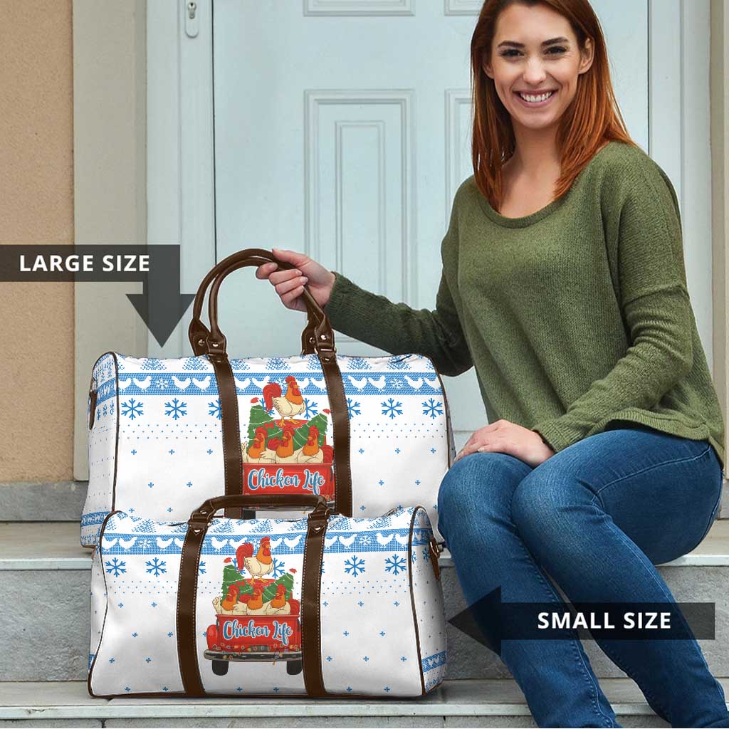 Chicken Life Christmas Travel Bag Xmas Holiday Patterns - Wonder Print Shop