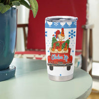 Chicken Life Christmas Tumbler Cup Xmas Holiday Patterns - Wonder Print Shop
