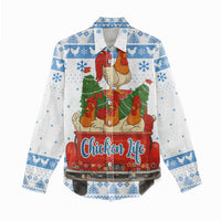 Chicken Life Christmas Women Casual Shirt Xmas Holiday Patterns - Wonder Print Shop