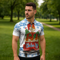 Chicken Life Christmas Zipper Polo Shirt Xmas Holiday Patterns - Wonder Print Shop