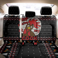 Chicken Stop Christmas Back Car Seat Cover Xmas Holiday Patterns - Wonder Print Shop