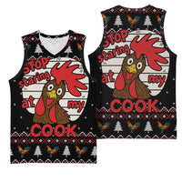 Chicken Stop Christmas Basketball Jersey Xmas Holiday Patterns - Wonder Print Shop
