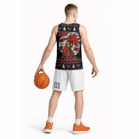 Chicken Stop Christmas Basketball Jersey Xmas Holiday Patterns - Wonder Print Shop