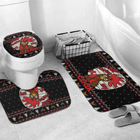 Chicken Stop Christmas Bathroom Set Xmas Holiday Patterns - Wonder Print Shop