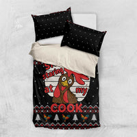 Chicken Stop Christmas Bedding Set Xmas Holiday Patterns - Wonder Print Shop