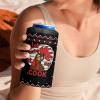 Chicken Stop Christmas 4 in 1 Can Cooler Tumbler Xmas Holiday Patterns - Wonder Print Shop