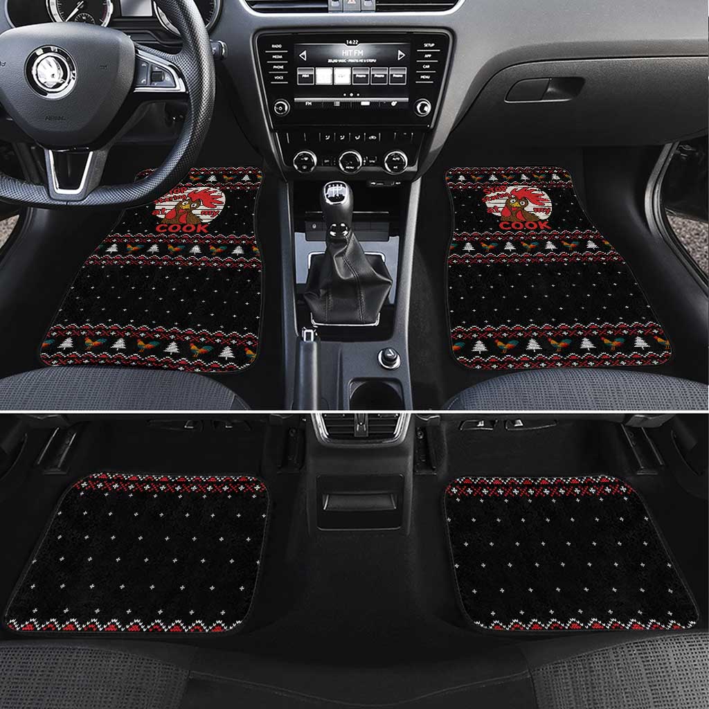 Chicken Stop Christmas Car Mats Xmas Holiday Patterns - Wonder Print Shop