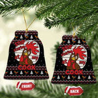 Chicken Stop Christmas Ceramic Ornament Xmas Holiday Patterns - Wonder Print Shop