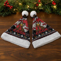 Chicken Stop Christmas Santa Hat Xmas Holiday Patterns - Wonder Print Shop