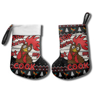 Chicken Stop Christmas Stocking Xmas Holiday Patterns - Wonder Print Shop