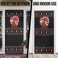 Chicken Stop Christmas Door Cover Xmas Holiday Patterns - Wonder Print Shop