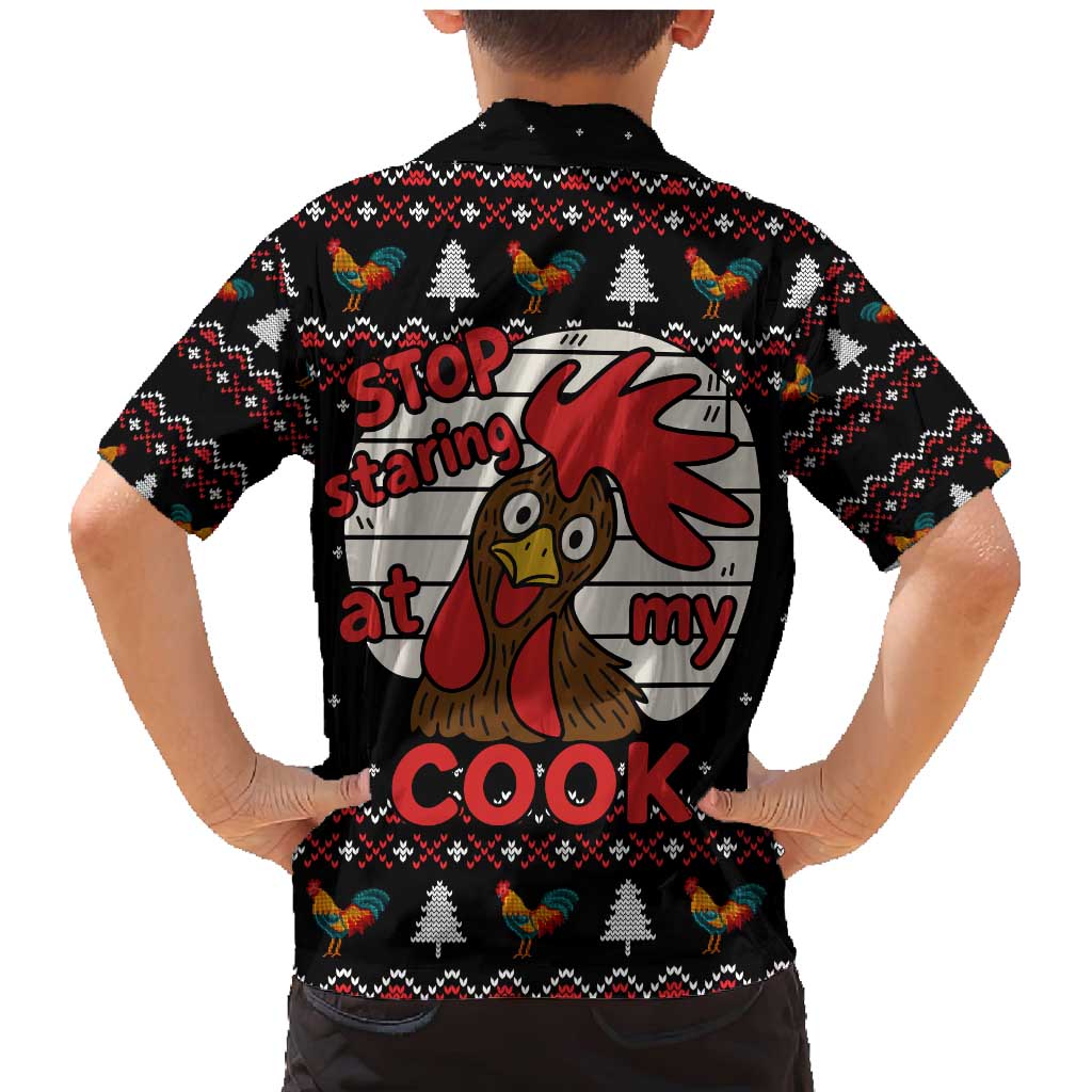 Chicken Stop Christmas Family Matching Mermaid Dress and Hawaiian Shirt Xmas Holiday Patterns - Wonder Print Shop
