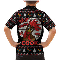 Chicken Stop Christmas Family Matching Mermaid Dress and Hawaiian Shirt Xmas Holiday Patterns - Wonder Print Shop